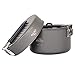 GOODCAMP Hiker Camping Cookware, Nonstick, Lightweight Pots, Pans, Hiking, Picnic (Black)thumb 1