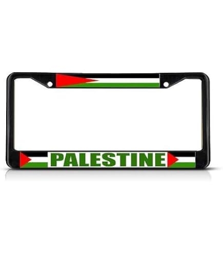 Speedy Pros Metal License Plate Frame Armenia Armenian Flag Country Car Accessories White 2 Holes