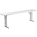 Flash Furniture 8' Plastic Folding Training and Event Table, Rectangular Folding Training Table with 330-lb. Static Weight Capacity, White