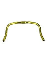 Sports: Womail Alloy Bullhorn HandleBars For Fixie Fixed Gear Single Speed Road Bike Cycling Gold - Womail