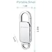 Mini Voice Recorder, 8GB USB Sound Audio Digital Voice Recorder with 96 Hrs Capacity for Lectures, Voice Activated, MP3 Metal Casing Keychain by Seanme(Silver)