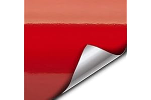 VViViD Red Gloss Car Wrap Vinyl Roll with Air Release Adhesive 3mil (25ft x 5ft)