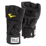 Everlast EverGel Hand Wraps (Black, Medium)