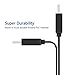 Short USB 2.0 Cable, Jelly Comb Flat Micro USB Charge Sync Cable for Micro USB Devices 6 Pack (3 × 7 Inch, 3 × 12 Inch) - Black