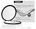 Bornku Makeup Mirror B10 Compact Magnifying Make Up Mirror Pocket Portable Double Sided Mirrors with 10x Magnification and 1x Mirror for Travel, Purses and Birthday, Anniversary Gift - Matte Black