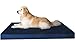 Dogbed4less Luxury XXL Orthopedic Memory Foam Dog Bed for Extra Large Dogs with Durable Waterproof Internal Case, Removable Washable Denim Cover and Bonus Pet Bed Spare Cover, 55X37X4 Inches, Blue