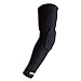 Viper Compression Sleeve Elbow Pads - Hyperflex Padding, TruCore 3-Layer Wicking, Non Slip Inner Bands - Basketball, Football, Volleyball, Hockey, Tennis (Single) (Black, X-Large)