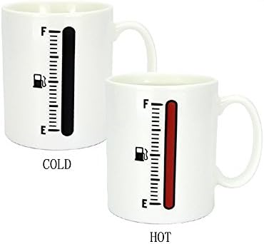 HONBOOM Thermometer color ceramic Heat Sensitive Color Changing Coffee Mug (thermometer)