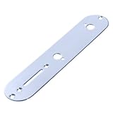 Kmise A1496 Control Plate Chrome for Fender Tele TL Guitar Replacement