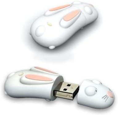 YooUSB 16GB Novelty Cartoon Cute White Rabbit USB Flash Key Pen Drive Memory Stick Gift UK [PC]
