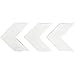 MyGift Vintage White Wood Wall-Mounted Decorative Arrowhead Chevrons Wall Decor, Set of 3