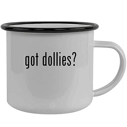 got dollies? - Stainless Steel 12oz Camping Mug, Black