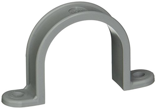 Morris Products PVC Pipe Straps – 2 Hole – 1-1/4 Inch – Pipe Strap for Plastic Conduit Schedule 40 PVC – Heavy Duty Polythene – Resists Deterioration, Breakage, UV Ray Damage – 50 Pieces