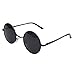 Aoron Lennon Style Vintage Round Polarized Sunglasses with Sunglasses Case 46mm Lens Width