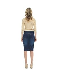Esteez Jean Falda para dama Powerstretch Denim con control de barriga