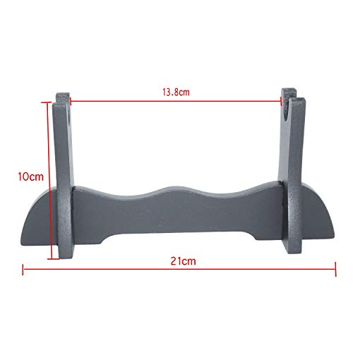 CNLQ Wooden Single Samurai Sword Stand Display for Katana Wakizashi Tanto