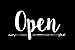 NAHANCO NMSKBO Black with White Print Open/Closed Metal Sign Kit, 12”W x 8”H, Black w/White print