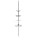AMG Corner Tension Adjustable Bathroom Storage Shower Caddy, Chrome, by and Enchante Accessories, CC100003 CHR