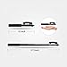 Lepamor Wired Selfie Stick with Mirror for Rear Camera No Battery Charging Portable for iPhone XS Max, XS, XR, iPhone X,iPhone 8,iPhone 8Plus,iPhone7,iPhone 7Plus,iPhone6s,iPhone6s Plus,iPhone6,Black