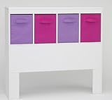 4D Concepts Girl's Headboard, White