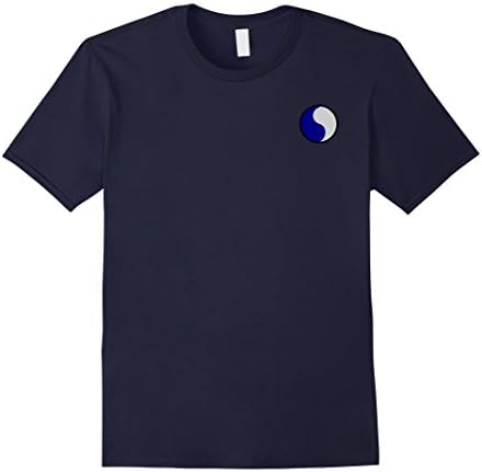 Mens US Army 29th Infantry Division Military Morale T-Shirt Small Navy