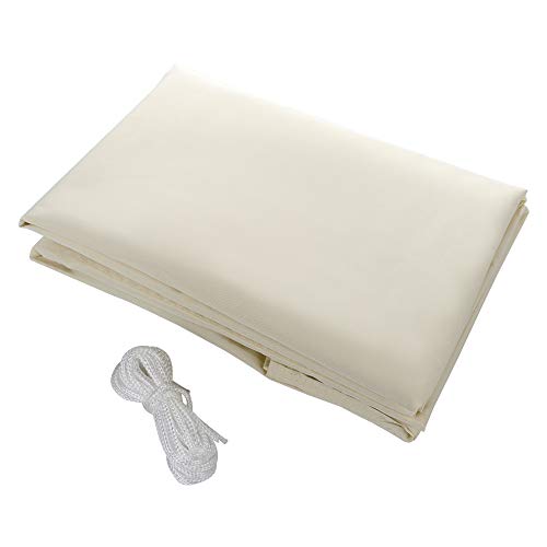 Firlar Sun Shade Sail,8ft x 10ft Rectangle Sunscreen Awning Canopy UV Block Perfect for Outdoor Patio Garden Yard Deck Pergola (Beige) - Thumbnail 4