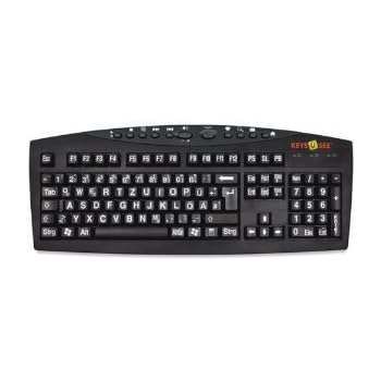 Large Print Computer Keyboard USB Wired Keyboard Vision Keyboard with Large Print Letter 