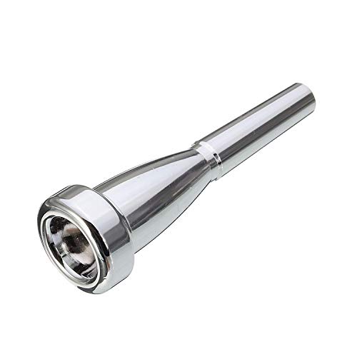 SunTrade Copper Alloy Trumpet Mouthpieces for For Yamaha or Bach, Conn and King Trumpet (5C, Silver 1)