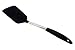 Bizanzzio Stainless Steel & Silicone Extra Large Turner in Black, Heat Resistant 440 Degrees.