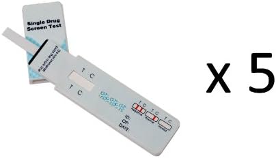 5 Single Panel Opium Drug Test (Opi, Opiates, Heroin, Codeine, Morphine) w/cassette 5 Units