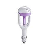 Sizet Car Air Humidifier Purifier Freshener Aroma Essential Oil Diffuser Ultrasonic-Purple