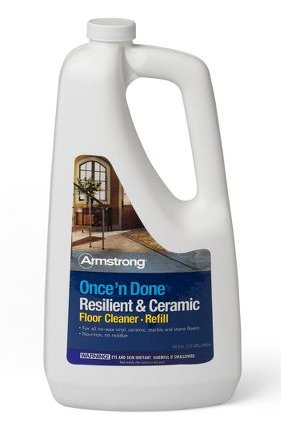 Click Here to See More Images Armstrong Once 'N Done Resilient & Ceramic Floor Cleanr Refill, 64 oz (S-337) - 2 Pack