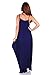 Simply Ravishing Rayon Span Maxi Boho Harem Spaghetti Strap Dress (Size: Small - 5X), 1X, Navy