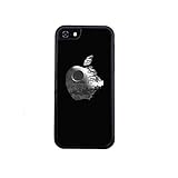 Apple and Star Wars Death Star Inspired iPhone 6 (4.7-inch) Case By Little Brick Press (Hard Silicone Rubber Case.)