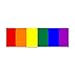 CafePress - Rainbow Gay Pride Flag Car Magnet 10 x 3 - Car Magnet 10 x 3, Magnetic Bumper Sticker