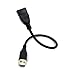 Duttek USB Gooseneck Cable 1FT/30CM, USB2.0 Cable, USB 2.0 Type A Male to Female Jack Sync Data Flexible Extension Gooseneck Cord