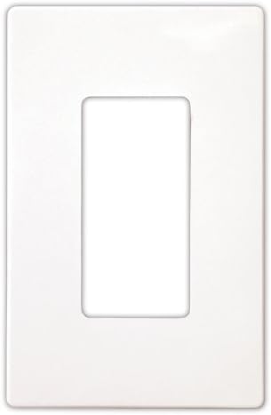 Cooper Wiring Devices PJS26W-6PK Decorator Screwless Wallplate 1-Gang Wh (6 PER Zack Pack)