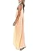 Fanala Women V Neck Spaghetti Strap Summer Beach Maxi Long Sundress M
