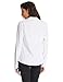 Office Lady Basic Shirt Collar Solid Chiffon Blouse Tops Size M White