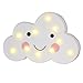 3D Painted Cloud LED Night Lights, Marquee Cloud Signs, Battery Operated Table Lamp Girl's Gift Toy Home Decor for Kids, Baby, Nursery, Living Room Dorm (Smile Cloud)