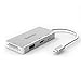 Belinda USB C Multiport Adapter, USB-C to HDMI DVI VGA Mini displayport 4K Adapter Converter with Aluminium Case for 2017 MacBook Pro