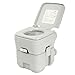 JAXPETY 5 Gallon 20L Flush Porta Potti Outdoor Indoor Travel Camping Portable Toilet for Car, Boat, Caravan, Campsite, Hospital Gray primary