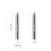 Dance Fairy Portable Telescopic Silver Sticks for Belly Dance Isis Wings, 1 Pair, 5.9