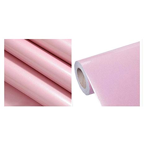 HOHO Pink Pearl Light Self Adhesive Wall Sticker Peel and Stick Wall Paper,50cmx500cm