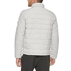 DKNY Men's Jon Quilted Stand Collar Puffer