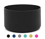 Flaskars Protective Silicone Boot for 12oz - 40 oz Hydro Sport Water Bottles Flask Anti-Slip Bottom Sleeve Cover (Black, Fits 32 oz and 40 oz Bottles)