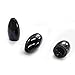 Fishing Weights Bullet Shape TUNGSTEN Sinkers Set of 6 for Bass Fishing, Pitching, Flipping. 6 FREE Glass Beads to Attract Fish. Worm Weights with Sturdy Connectors, Harder, Dense, Compact, Won't Snag