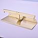 TRUSTMI Dual Roll Toilet Paper Holder with Phone Shelf, Utility 304 Stainless Steel Tissue Dispenser, Rust-Proof Bathroom Paper Hanger, Brushed Gold