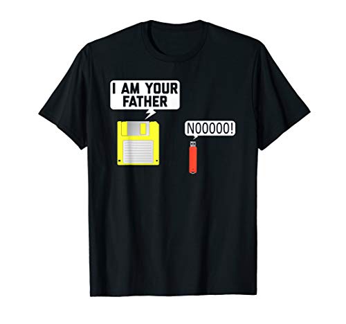 Floppy Disk & USB Flash Drive Nerdy Father Computer Geek Tee