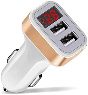 Fc 工場 車載 充電器 電圧計付き Usb 2ポート 車載電流計 受注生産品 コンパクト Usb増設 Led For 3 1a急速充電表示 Iphone 24v スマホ 2 1a 12v Or Android